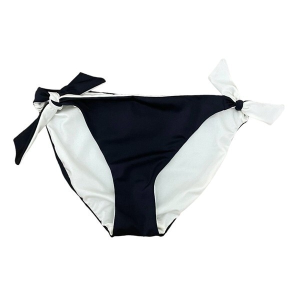 NWT Vince Camuto Halter Takini Black & Cream Two Piece Swimsuit Size Medium NEW - Picture 9 of 15